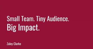 Small-team-Tiny-audience-Big-impact