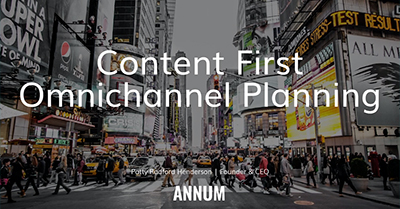 Content-First Omnichannel Planning | Digital Summit